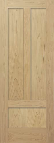 Poplar Mission Reverse 3-Panel Wood Interior Door