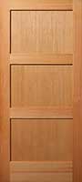 Vertical Grain Douglas Fir Equal 3-panel Interior Wood Doors